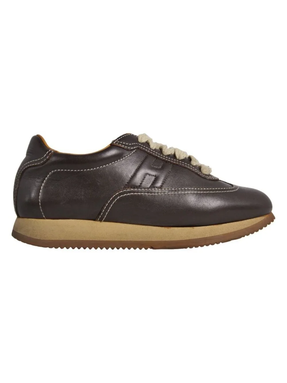 Hermes Sneakers Quick Low Cut Logo Leather